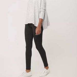 LOFT Heathered Seamed Ponte Leggings